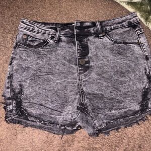Stylish Black Denim Women's Shorts